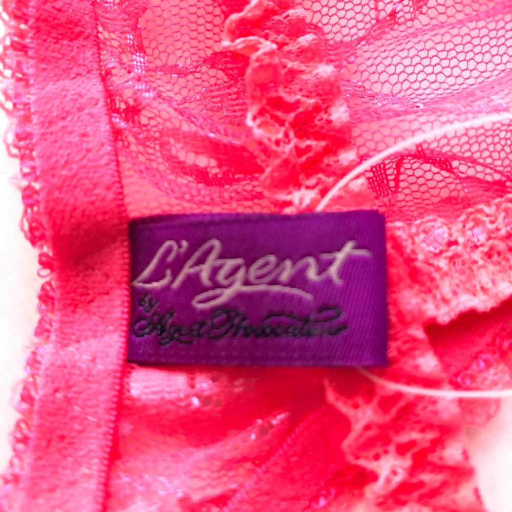 L’Agent by Agent Provocateur Monica Neon Melon Thong Large - Picture 8 of 11